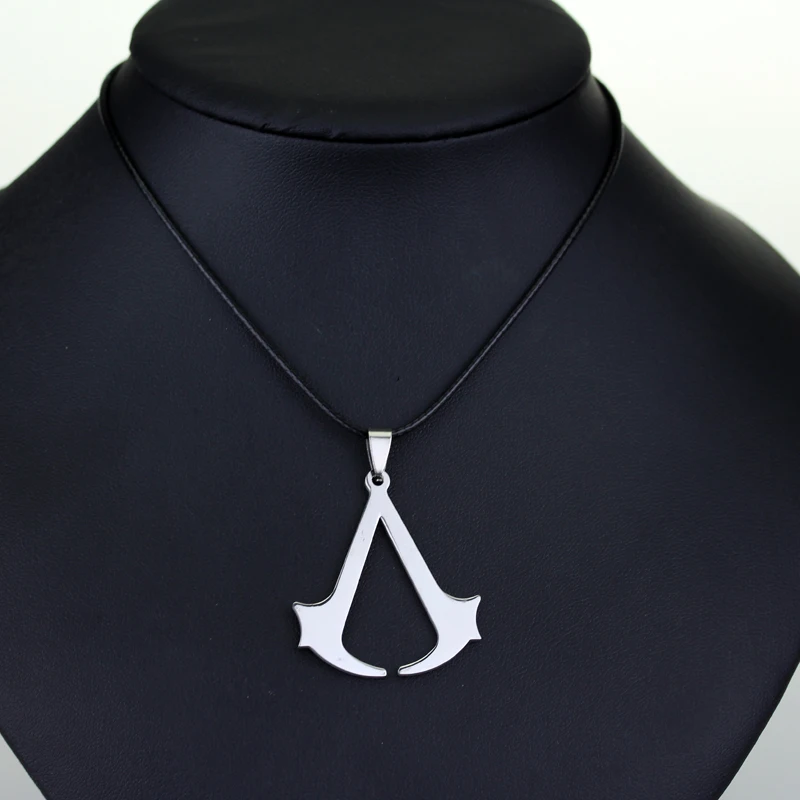 Movie Assassin Syndicate Creed DIY Pendant Necklace Game Anime Cosplay Men Women Metal Keychain Jewelry Accessories Gifts