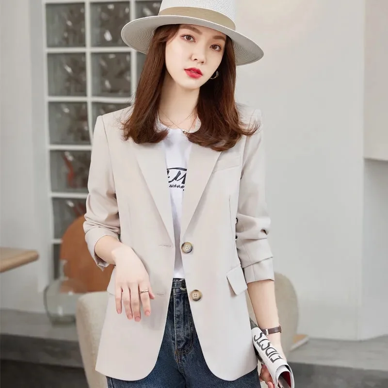 

Blazer Woman Spring/autumn New Korean Fashion Coats Office Lady Outerwears Youthful Woman Clothes Elegant Stylish Blazers