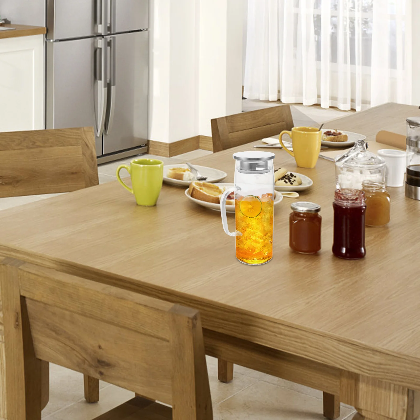 إبريق مياه من الفولاذ المقاوم للصدأ، غلاية مياه باردة، متجر سهل التنظيف، سعة كبيرة، إبريق السوائل الباردة الساخنة