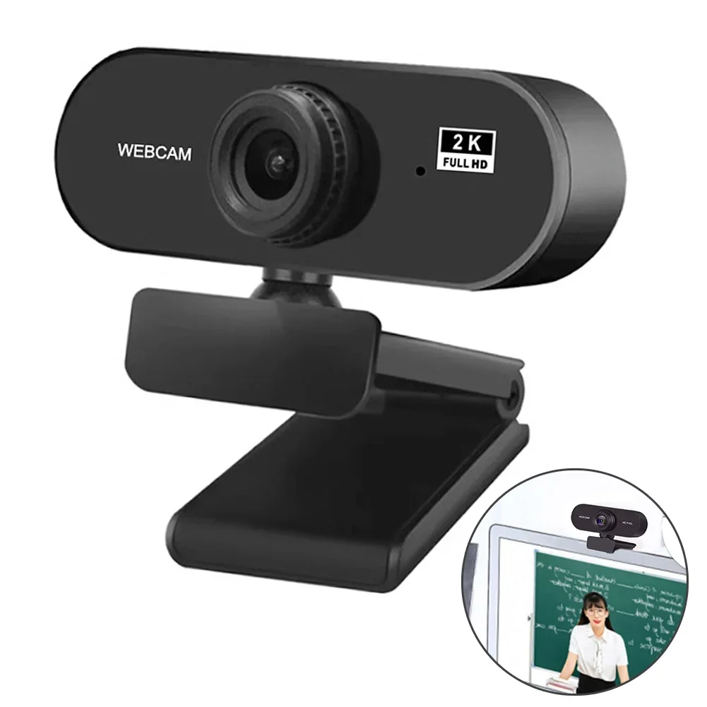 Micro 4K Webcam for Computer 2K Mini Webcam For PC Laptops Live Streaming FHD 1080P Web Camera For Work Meeting With Microphone