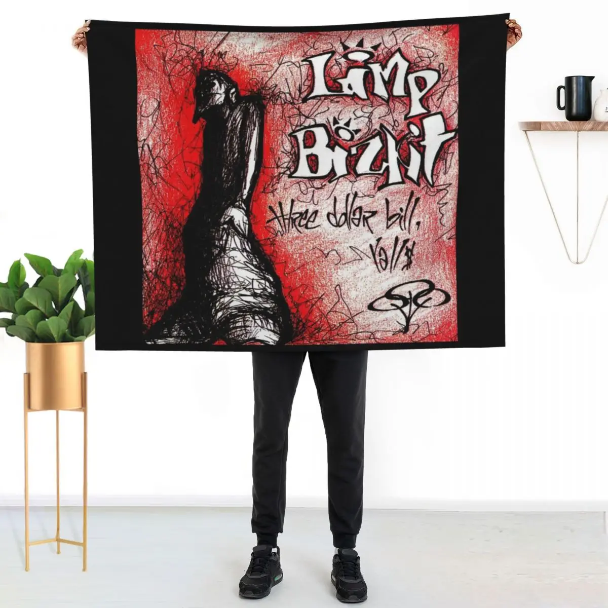 Three dollar bill yall Throw Blanket Plaid on the sofa Large Sleeping Bag Bed Fashionable Winter beds Decorative Beds Blankets