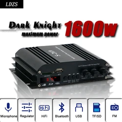 S-269Dark Knight Digital Power Audio Car Amplifier Blu-ray Stereo Audio Amplifier for Home Theater Club Party Music 400Wx4 Power