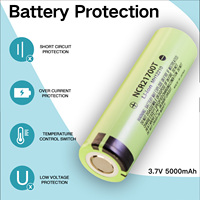 3.7V 5000mAh rechargeable 21700 battery 3C power lithium-ion high discharge, suitable for LED flashlights, power tools
