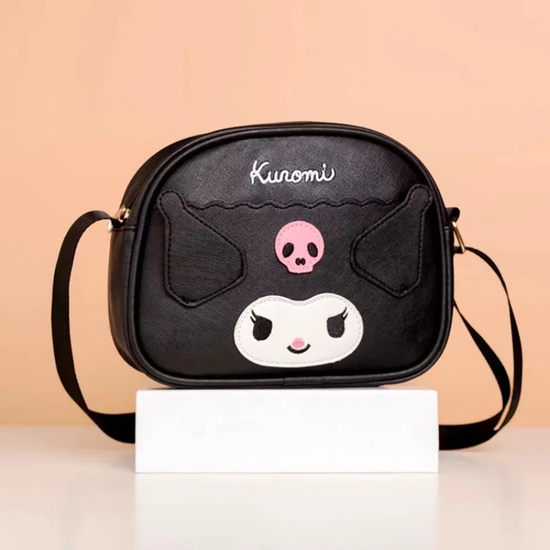 Sanrio-Bolso de hombro de Anime Kawaii Kuromi My Melody para niña, bandolera de gran capacidad, almacenamiento para teléfono móvil