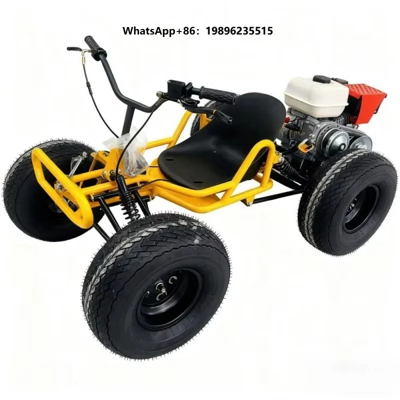 Heavy-Duty Gas Powered Off-Road Go Kart for Adults Big Tires All-Terrain Cart for Outdoor Adventure Activities