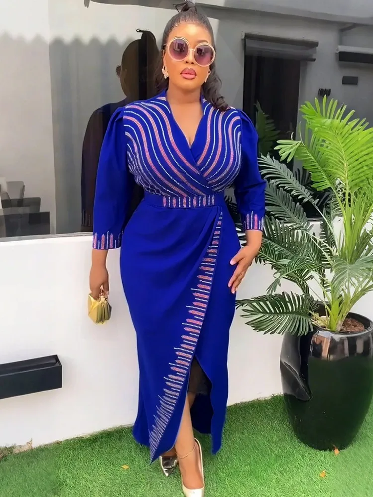 

African Dresses For Women Elegant Wedding Muslim Fashion Abayas Dashiki Robe Kaftan Long Maxi Dress Turkish Africa 2025 New