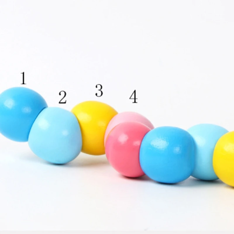 1Set Developmental Toy Tummy Time Toy Wooden Interactive Toy 3D Baby Block Toy