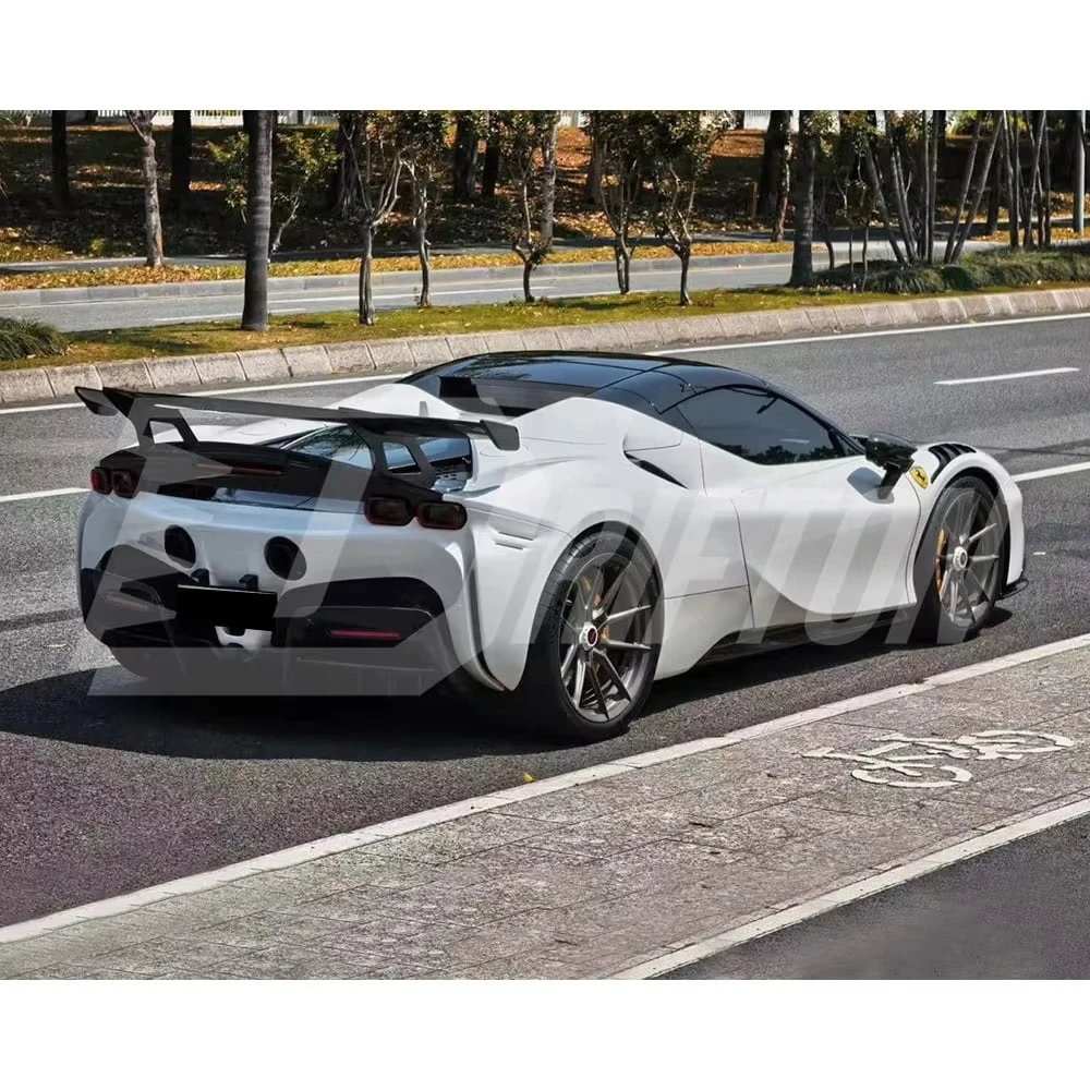For Ferrari SF90 Stradale to XX Style Rear Wing Spoiler Set