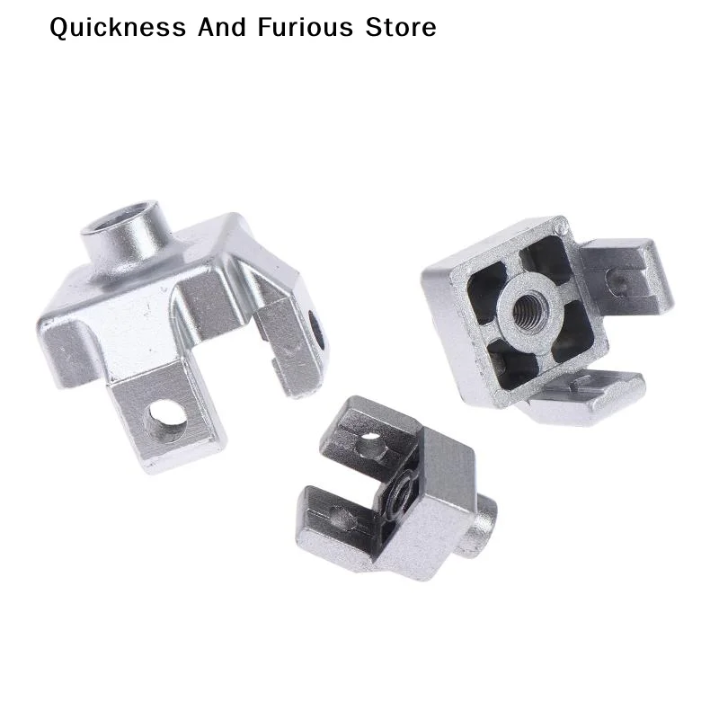 M8 M10 M12 2020 3030 4040 4545 Caster Foot Wheel Cup Connection Block Fixing Block Aluminum Profile Foot End Connection Block