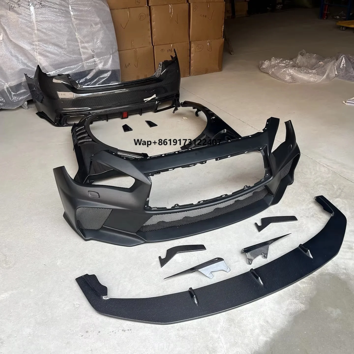 

MRD Carbon Body Kits for Infiniti Q50 2014+ Real Carbon Fiber Boky Kit Front Bumper Fender Rear Bumper