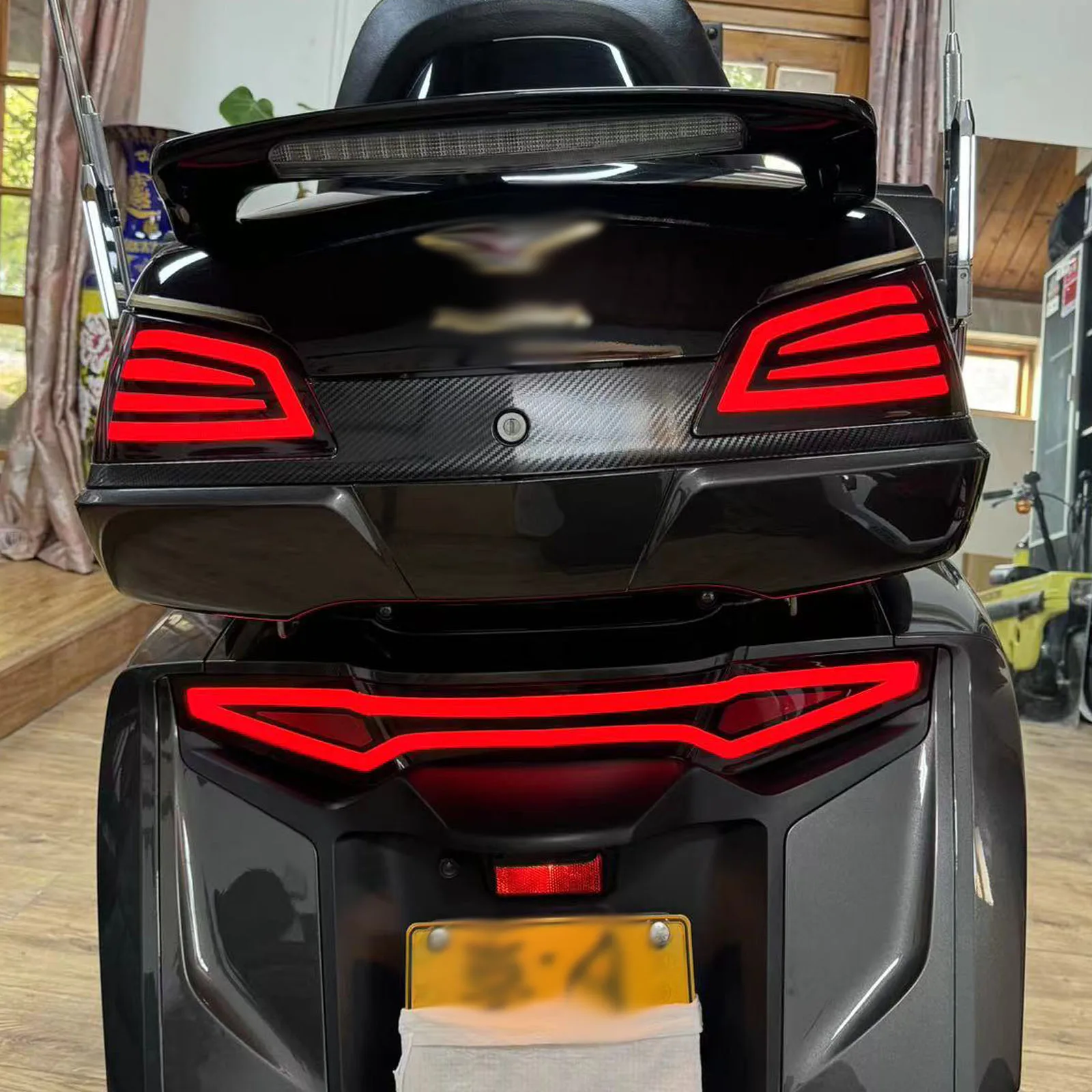 Ajuste para Honda Gold Wing GL 1800 Goldwing GL1800 2012-2017 conjunto de luz de freno trasero de señal de giro de motocicleta lámpara trasera inferior