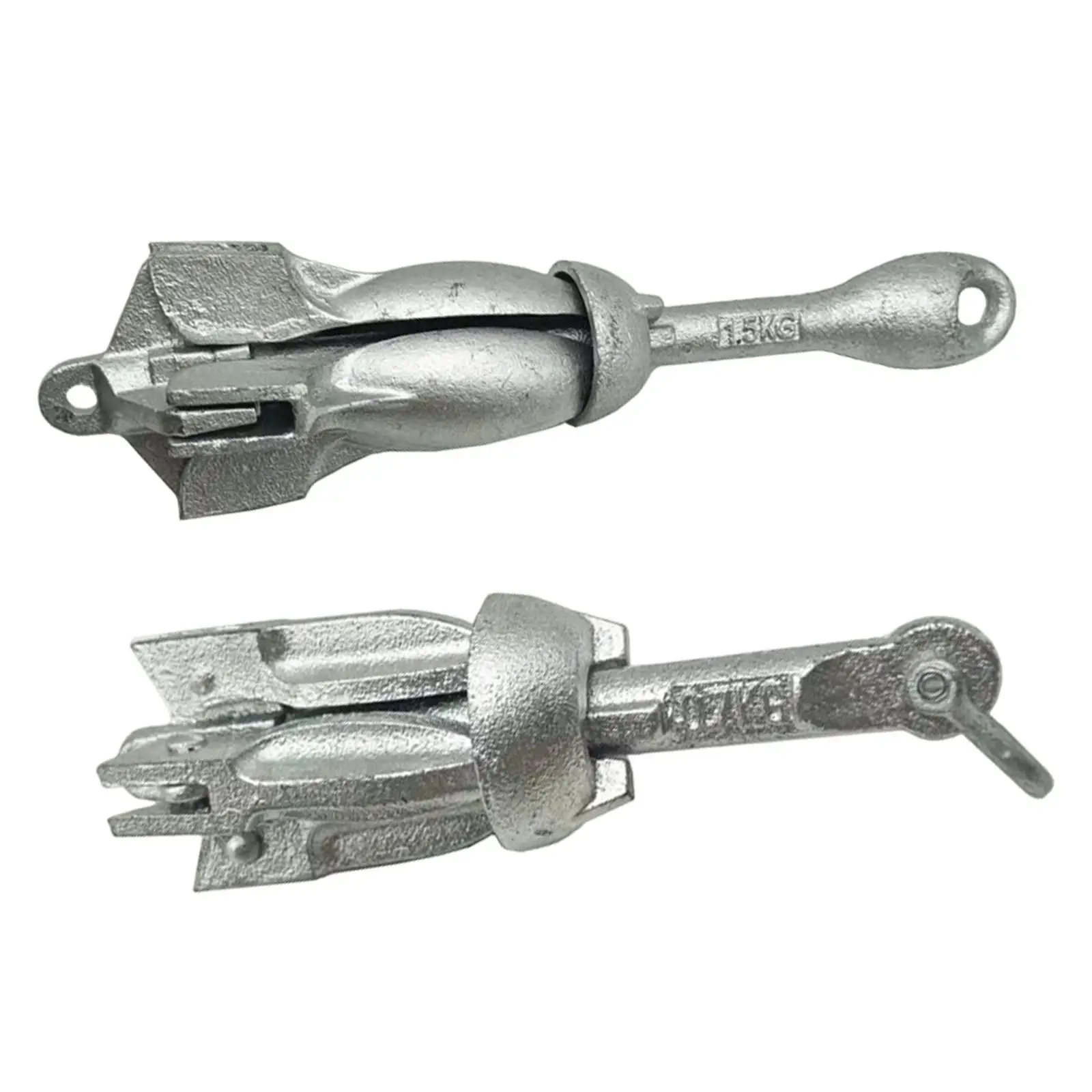 Folding Grapnel Anchor Compact Carbon Steel Marine Accessory High Grip Boat Anchor for Kayak Sailboat Inflatable Fishing Boat
