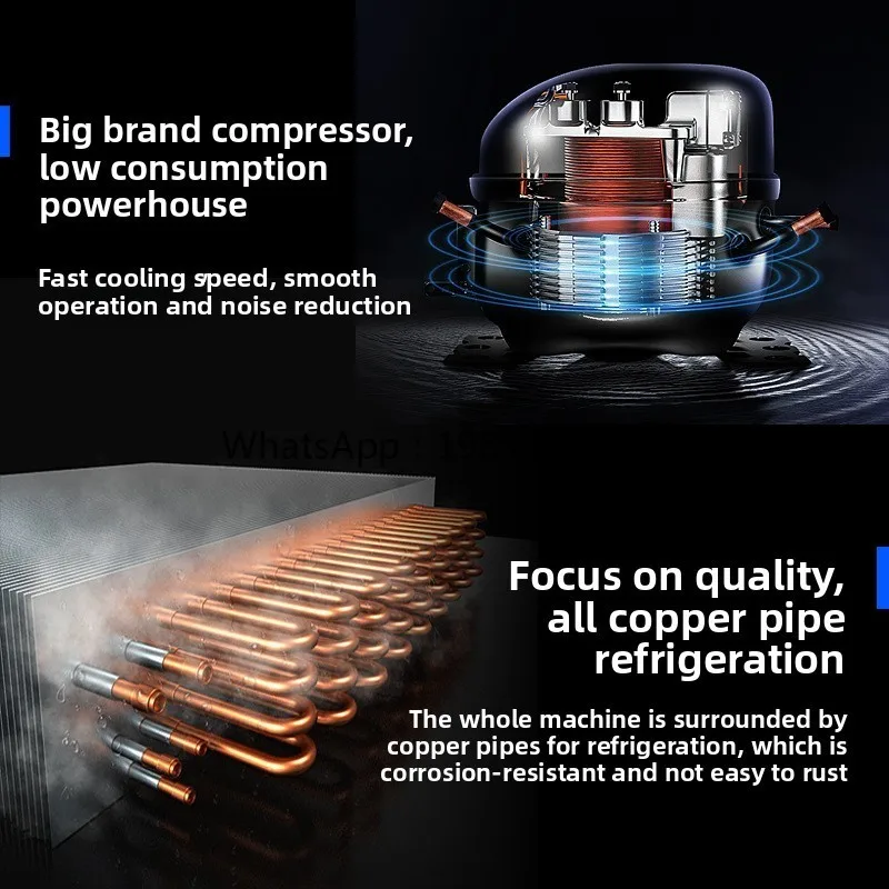 ACC Fresh-Keeping Countertop Refrigerated Display Salad Cabinet Desktop Pizza Operation Table Freezer