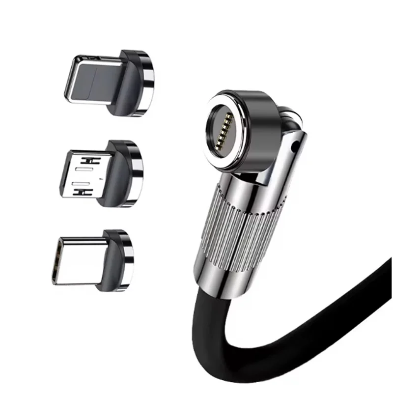 120W USB Charge Cables 3in1 Magnetic 6A Super Fast Charge Type-C To iOS Lighting Liquid Silicone Charger Data Cable For iPhone