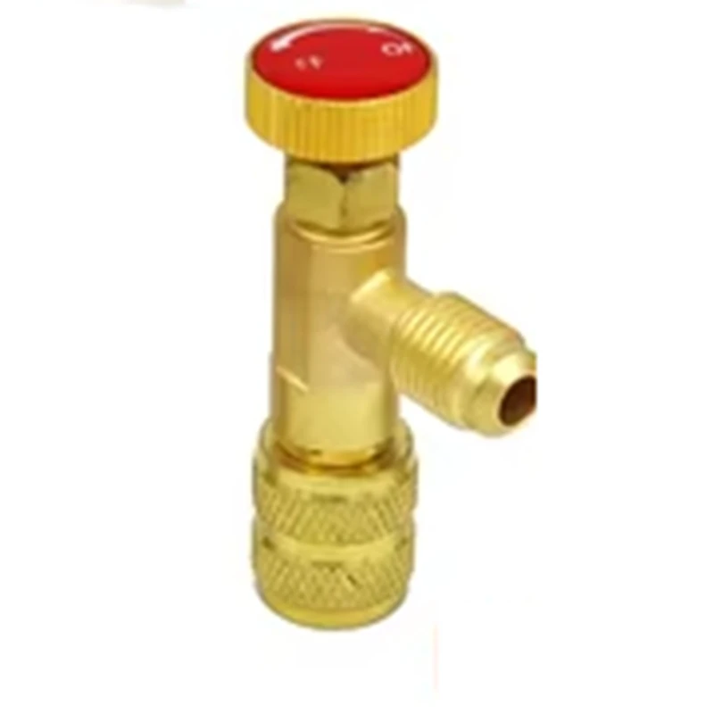 Air Condition Manifold Gauge for R22/R410A/R134A/R404A High & Low Pressure A/C Refrigeration Tool with Sight Glass-A13G