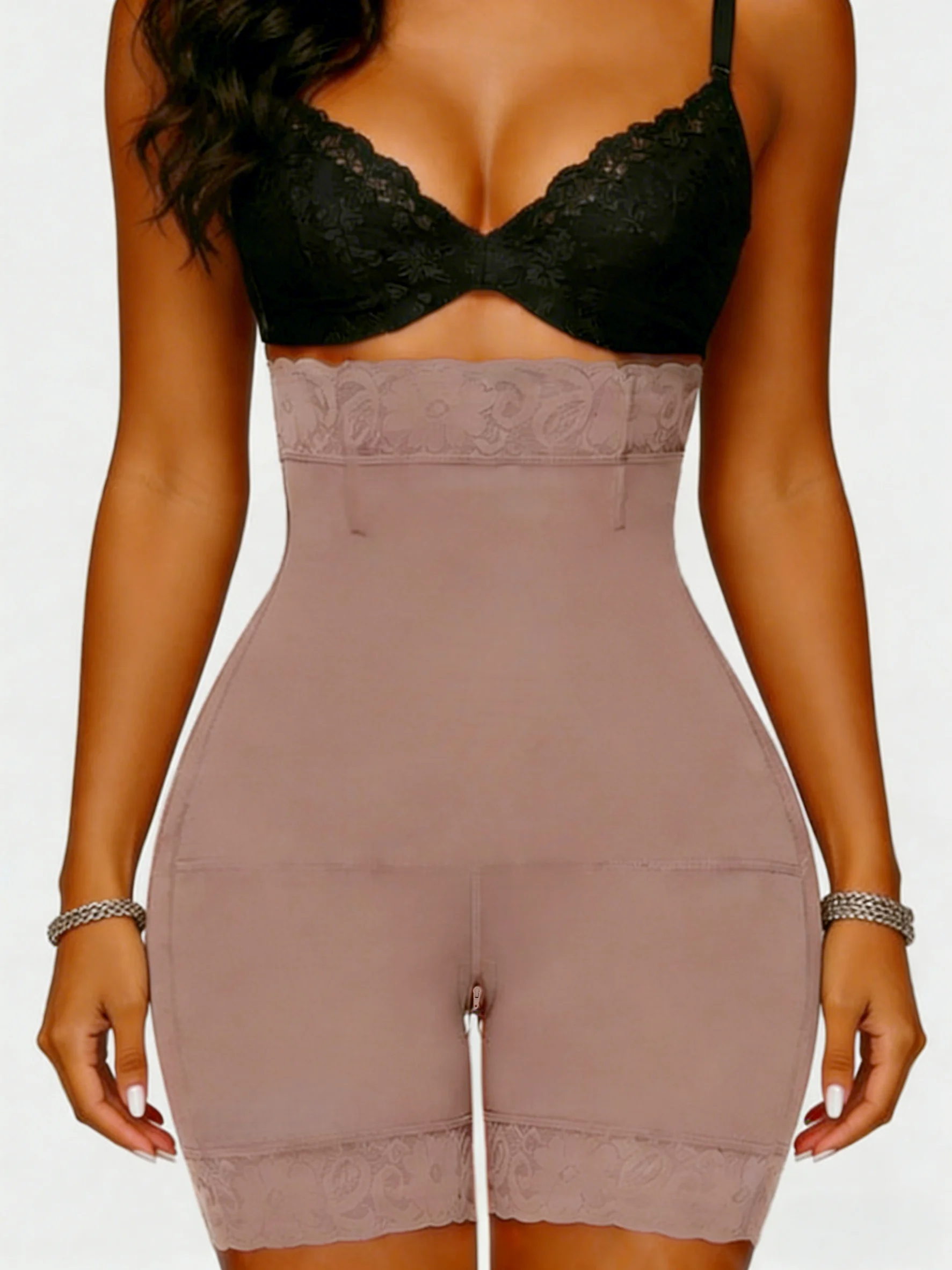 Fajas Colombianas de Cintura Alta con Efecto Levanta Glúteos, Shorts Moldeadores de Abdomen, Ropa Interior Reductora para Mujer