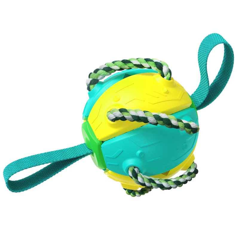 New Dog Soccer Ball Interactive Pet Toys Foldable Ball Molar Toy Outdoor Training Ball for Puppy Dog Chew Dog Accessories