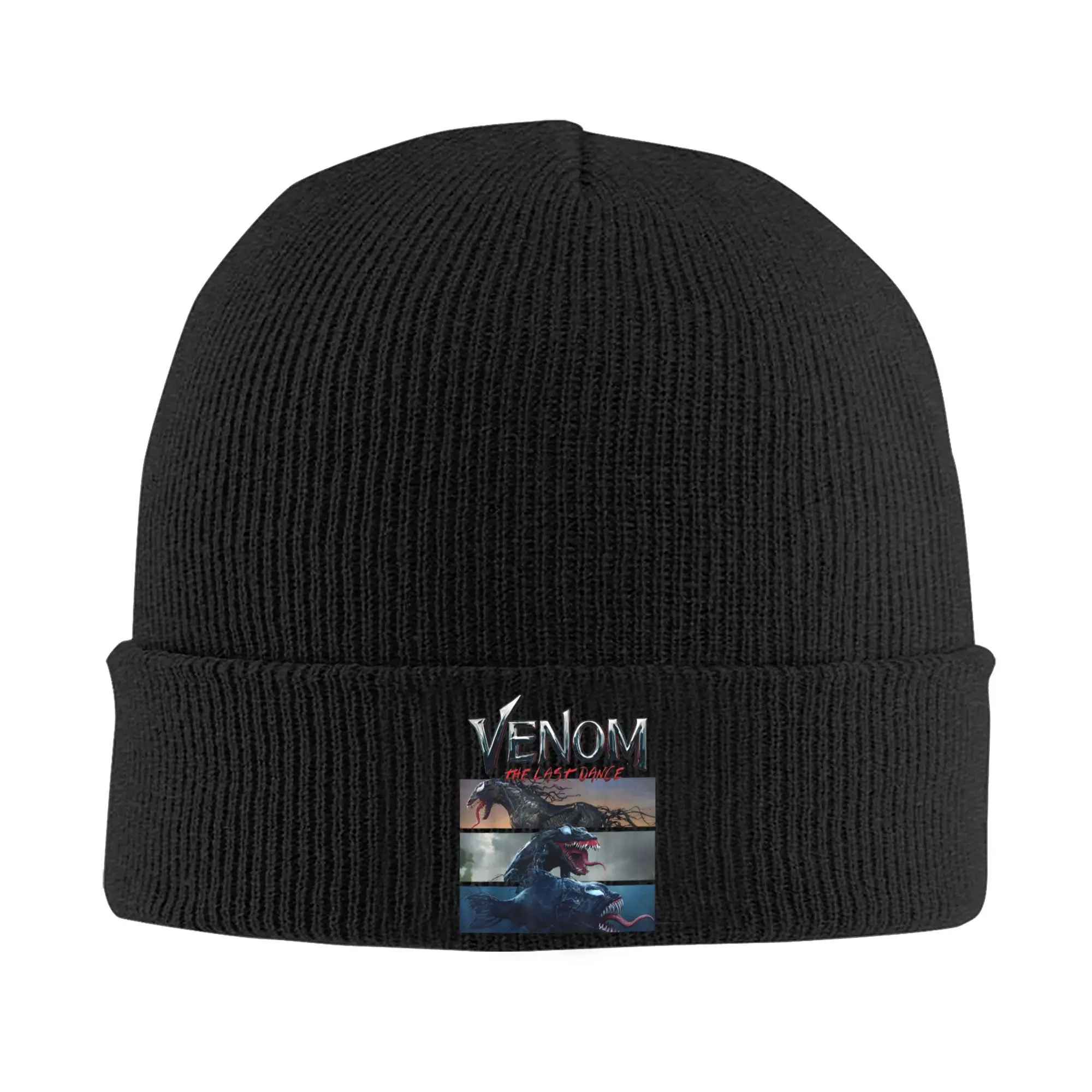 Venom The Last Dance Venomized Horse Frog And Fish Knitted Hat Beanie Autumn Winter Hat Warm Unisex  New  Caps Men Women Gift