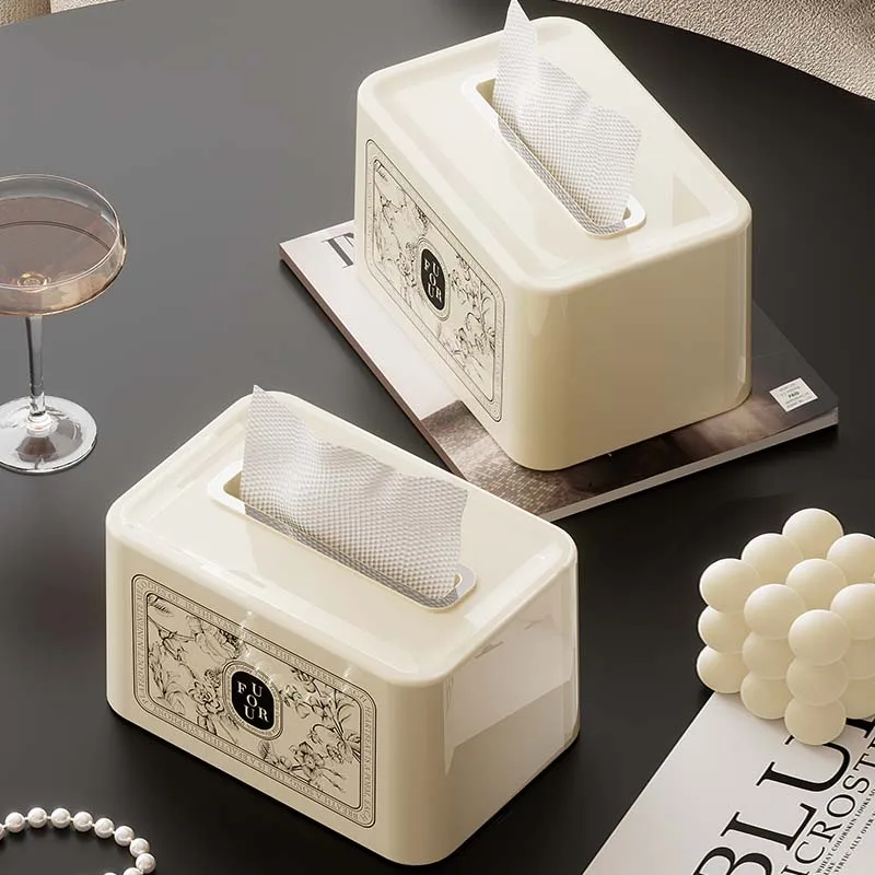 Tissue box living room light luxury home dining table creative cute art advanced sense tea table decoration paper box