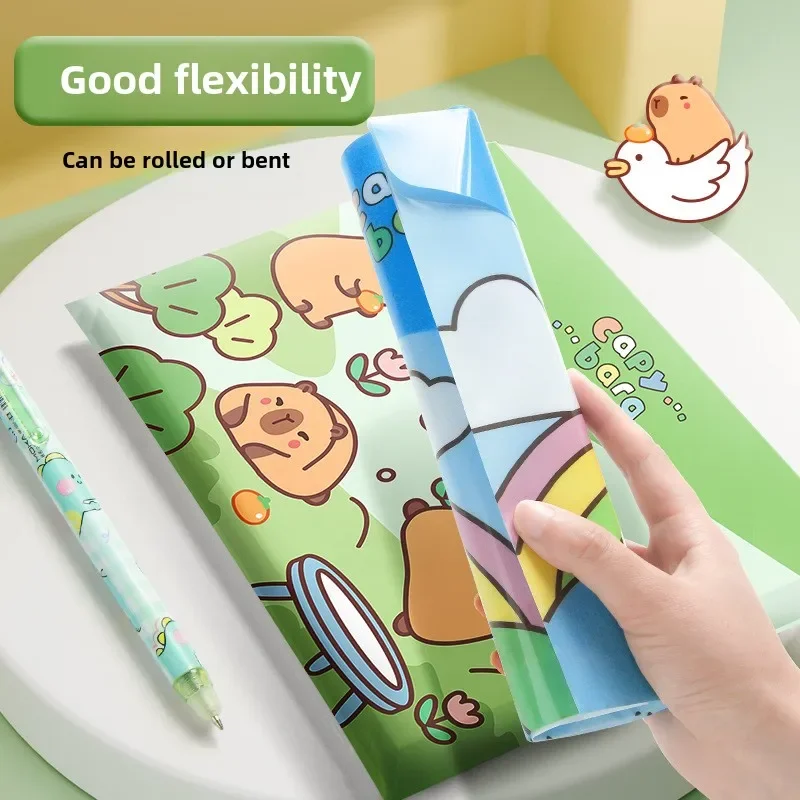 5PCS A4 Large-capacity Cartoon File Bag Stationery Storage Document Bag Zip File Folder Office & School Supplies Filing Products