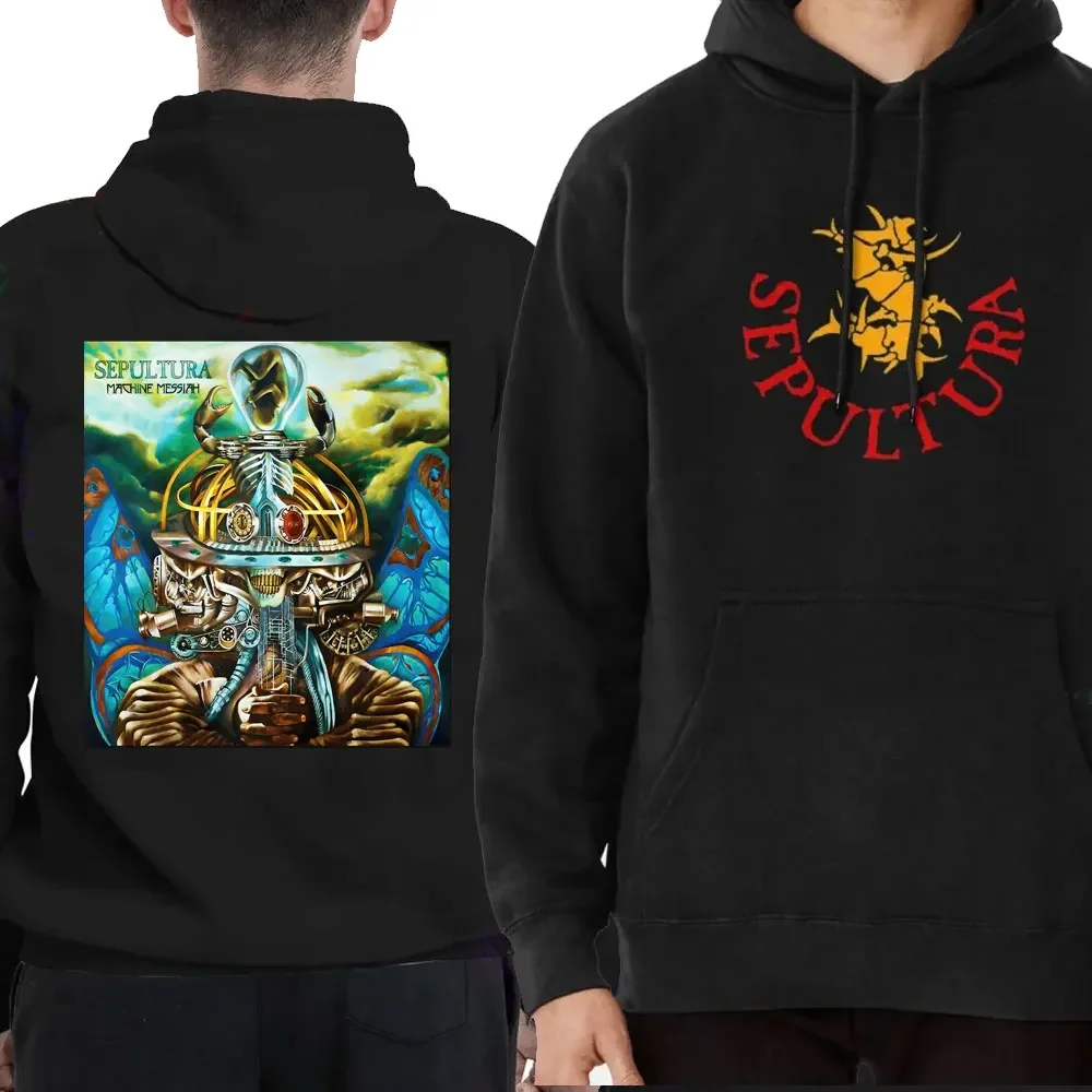 Cool Men Hoodie Sepultura Beneath The Remains Heavy Metal Band Oversized Sweatshirts Hoodies Trendy Vintage Classic Pullover