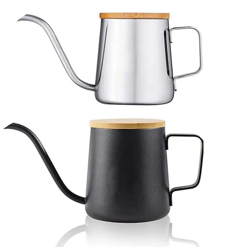 Hand Brewing Coffee Pot 350ml Drip Kettle Coffee Tea Pots Food Grade Stainless Steel Gooseneck Kettle Coffeeware Tool Organizer