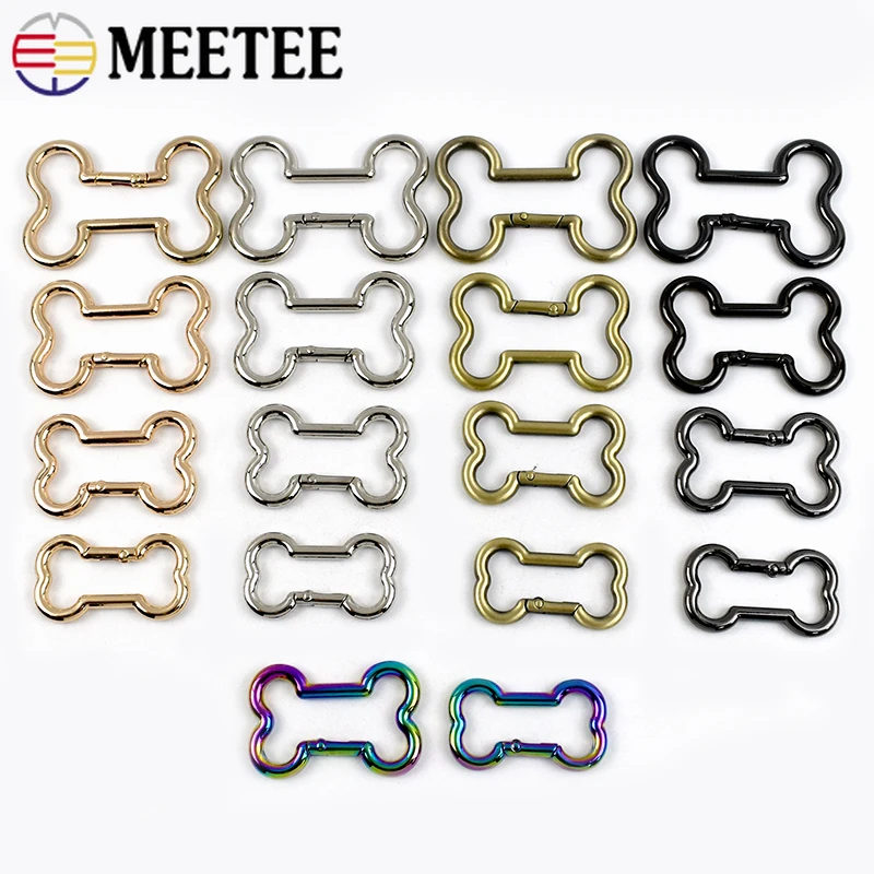 

5/10/20Pcs Meetee 20-38mm Metal Ring Buckle Bag Strap Clips Clasp Keychain Buckles Spring Hook Carabiners Hardware Accessories