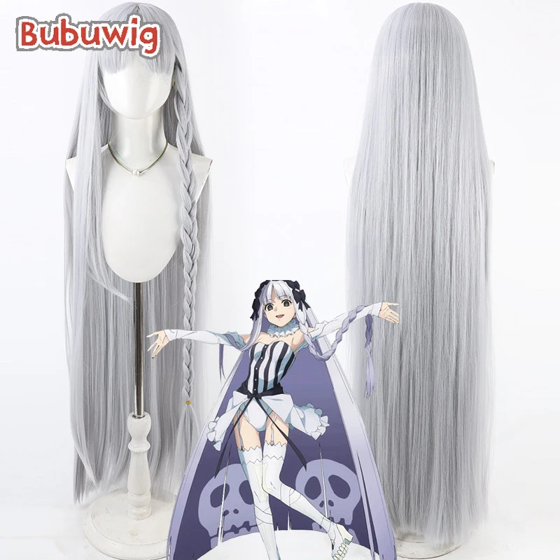 

Синтетический парик Bubuwig для косплея Франчески Плерати, 120 см, серебристо-серый, термостойкий, для образа Франчески Плерати из Fate/Stay Night