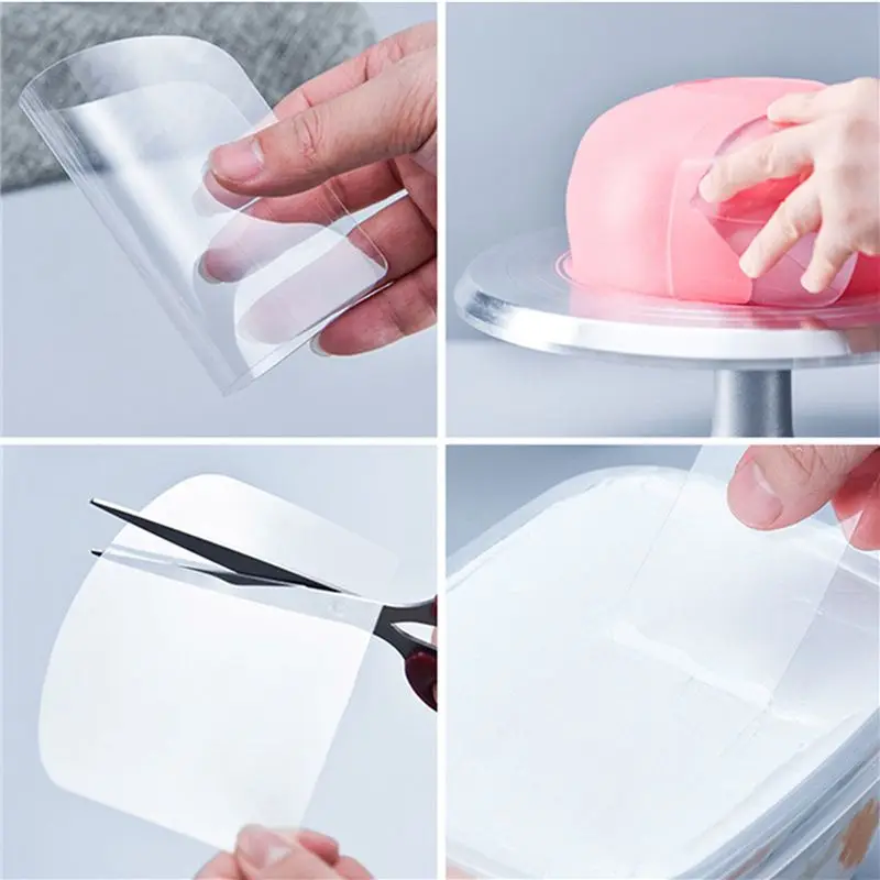 26PCS Transparent Cake Cream Scraper Flexible Plastic Icing Spatula Buttercream Smoother Cake Decorating Tools Baking