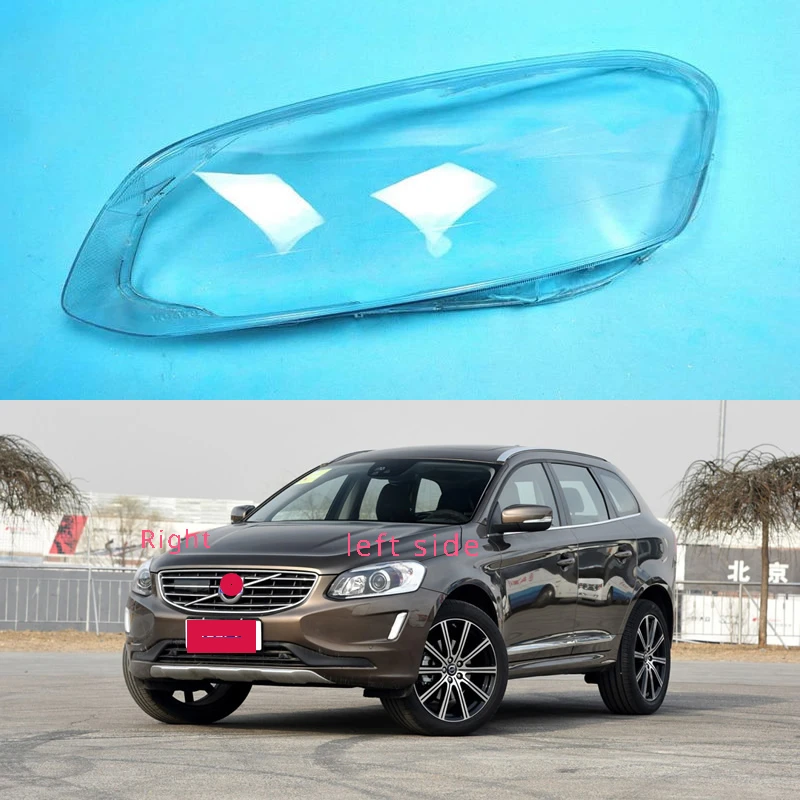 

For Volvo XC60 2014 2015 2016 2017-2019 Car Accessories Headlight Lens Cover Transparent Lampshade Headlamp Shell Plexiglass