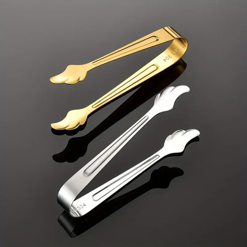 1pc Wings Shaped Mini Food Tongs, Stainless Steel Sugar Tongs, Ice Tong, Buffet Tong, Kitchen And Bar Tools