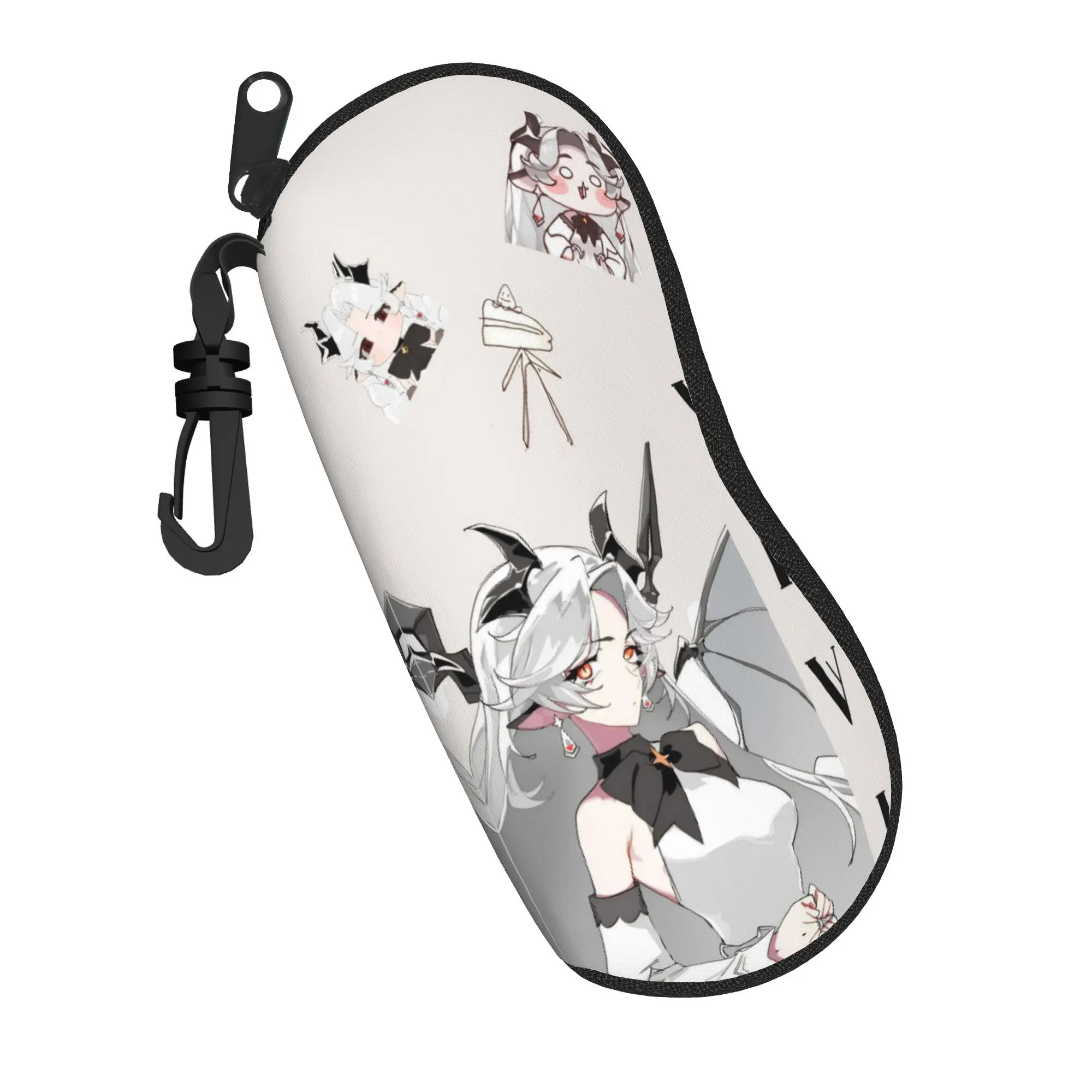 Kawaii Trickcal C-Chibi Go Games Glasses Case Waterproof Box  Eyewear Storage Box Ins Style Eye Contacts Case