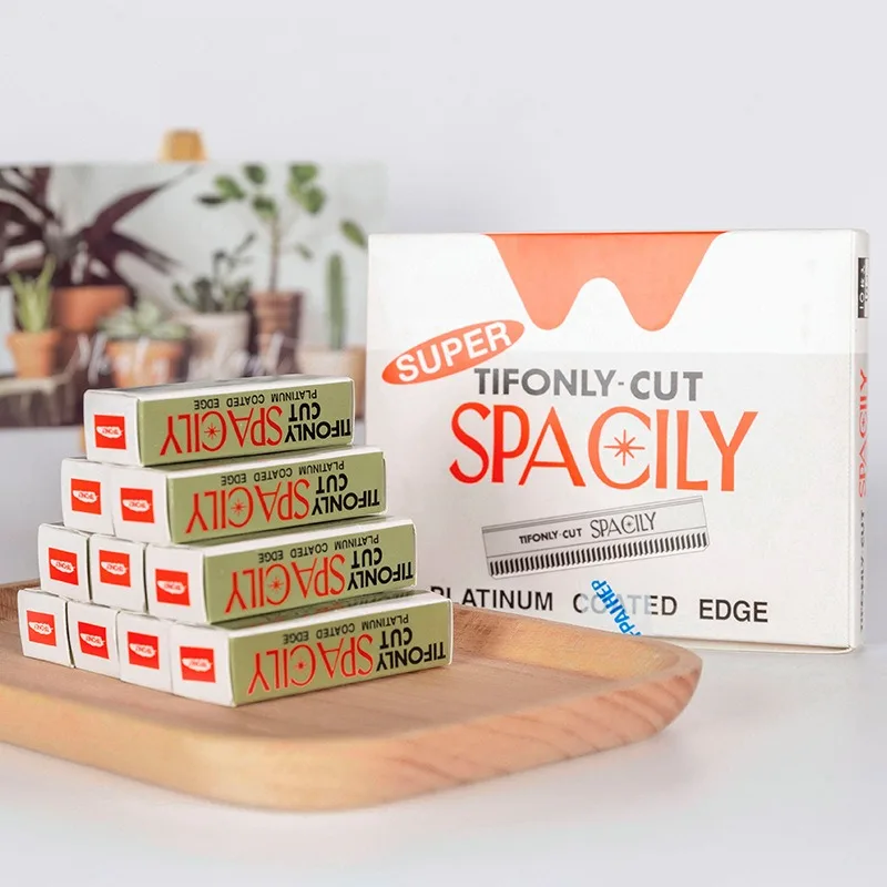 20/40/100 Stück Einzelschneide-Rasierklingen, Edelstahl-Augenbrauentrimmer-Rasierklinge für Permanent Make-up, Augenbrauen-Tattoo-Schönheitswerkzeug