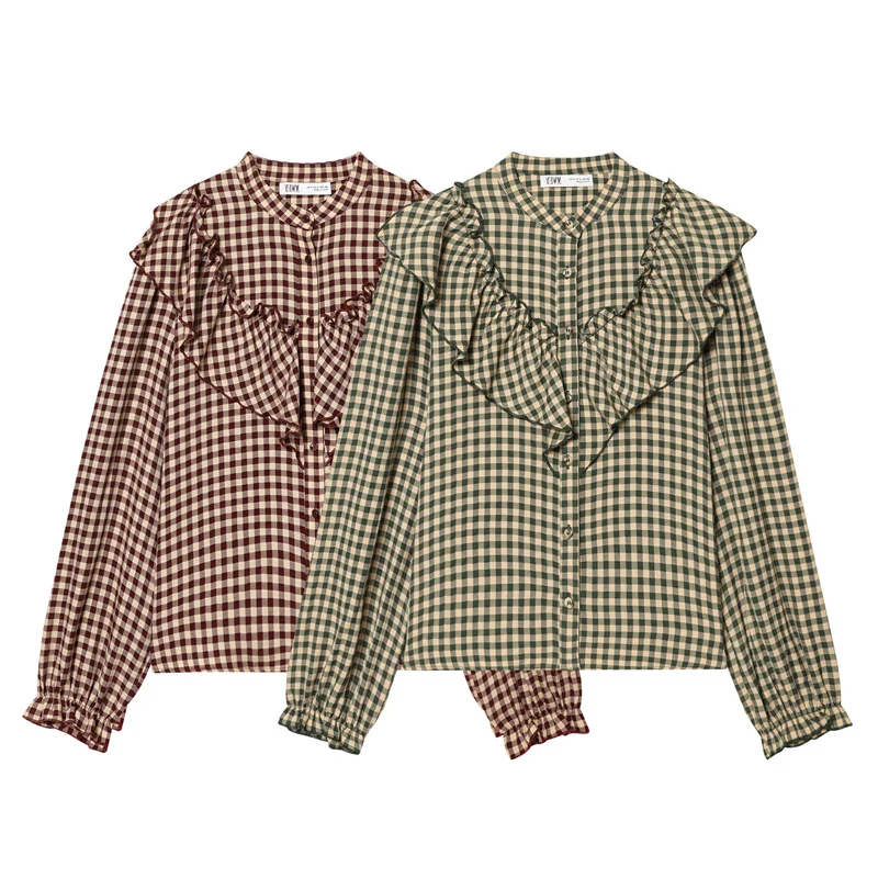 Chemise superposée en Tartan décontractée pour femmes, nouvelle Collection automne/hiver 2025, vêtements superposés