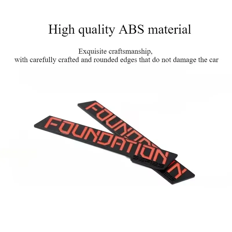 

Letters Emblem for Tesla Cybertruck 2024 2025 FOUNDATION Car Styling Body Stickers 3D Creative Trunk Badge Sticker Accessories