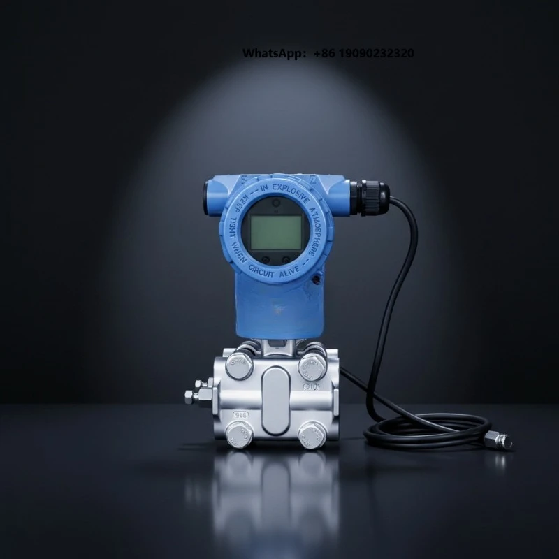 Capacitive Differential Pressure Transmitter HART Digital Display Explosion Proof Industrial Stable Pressure Sensor T001