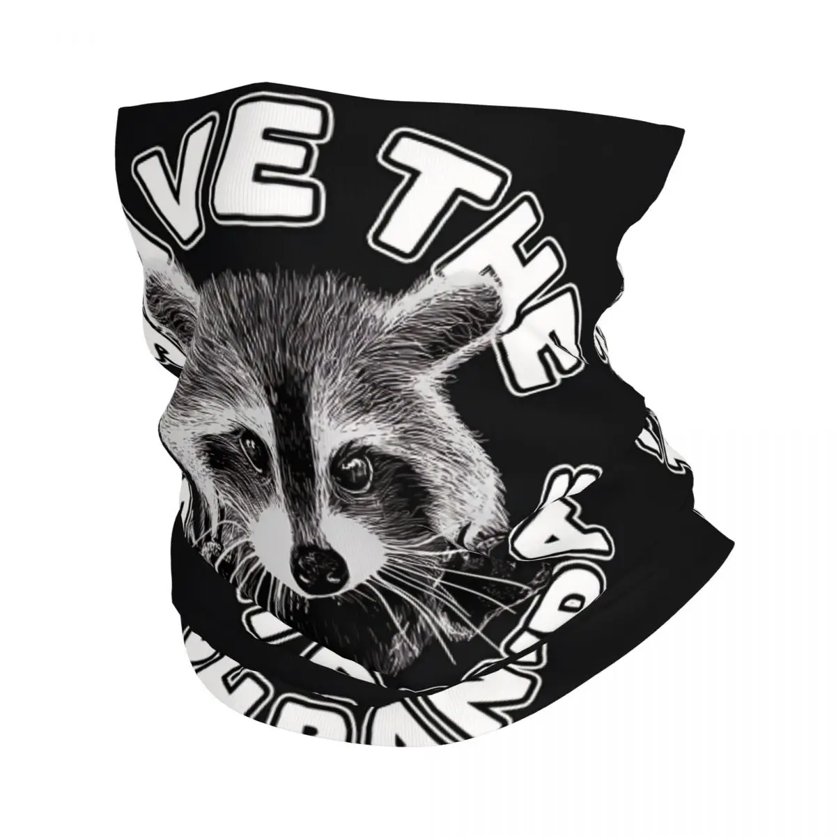 

Raccoon Bandana Neck Cover Printed Wrap Scarf Multi-use Cycling Riding for Men Unisex Thin