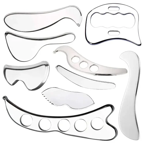 피부 긁기 송진 구아샤 마사지 보드, 구아샤 플레이트, 얼굴 눈 스파 마사지 스크래퍼 도구, 얼굴 목 등 몸 다리  Best5