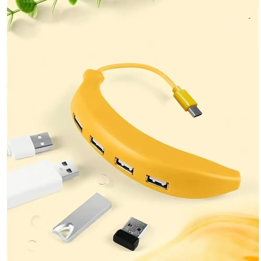 

Portable Design Banana USB Hub USB 3.0 USB 2.0 USB Multiport Adapter Banana Shape 4 Port USB Ports Splitter Fast Charging