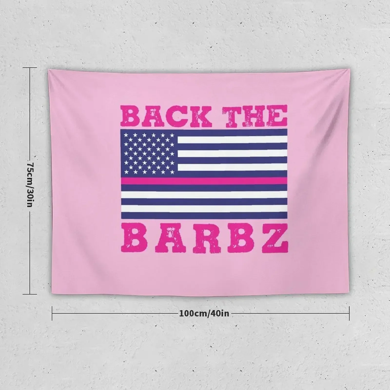 Back The Barbz Flag Love Barbs Loyal Fan Tapestry Wall Decoration Items Decoration Pictures Room Wall Tapestry