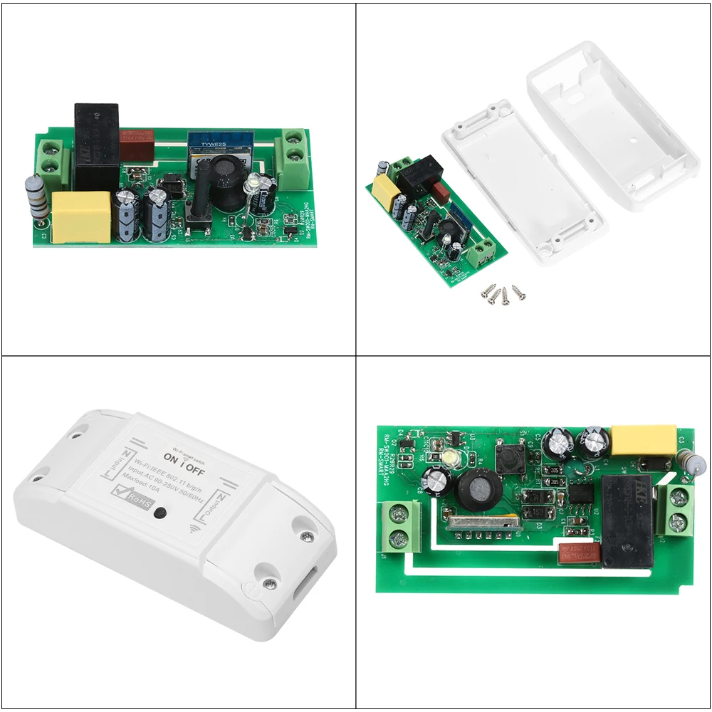 Tuya WiFi 10A/2200W مفتاح ذكي مفتاح بالتحكم عن بعد الموقت APP التحكم الموقت المشترك أمازون أليكسا جوجل مساعد