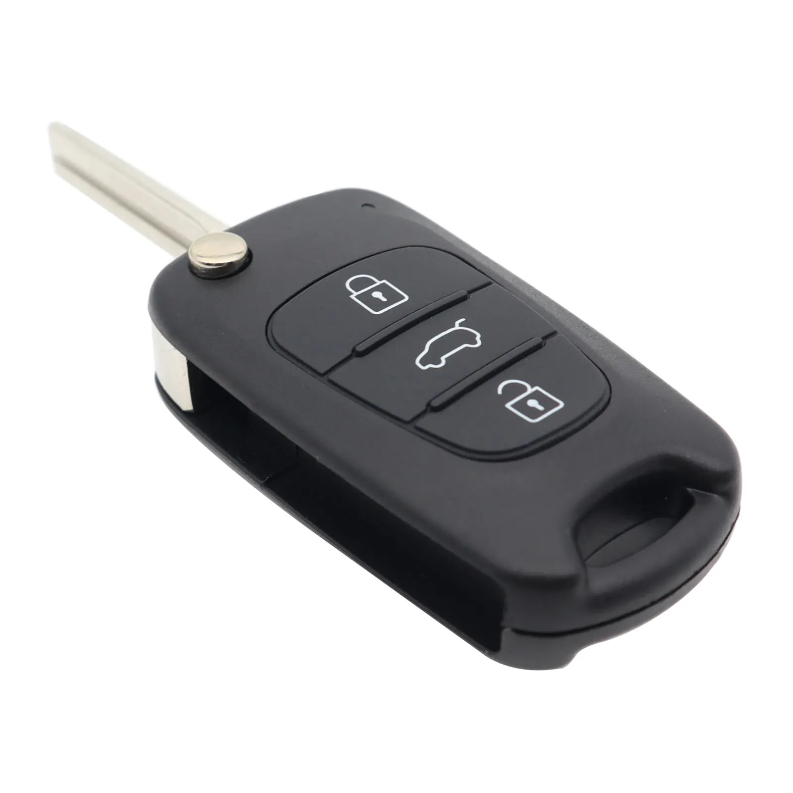 Remote Key Shell Case Cover Fob For Hyundai I20 I30 IX20 IX35 Kia Picanto Sportage Sorento 3 Button Flip Folding Car Accessories