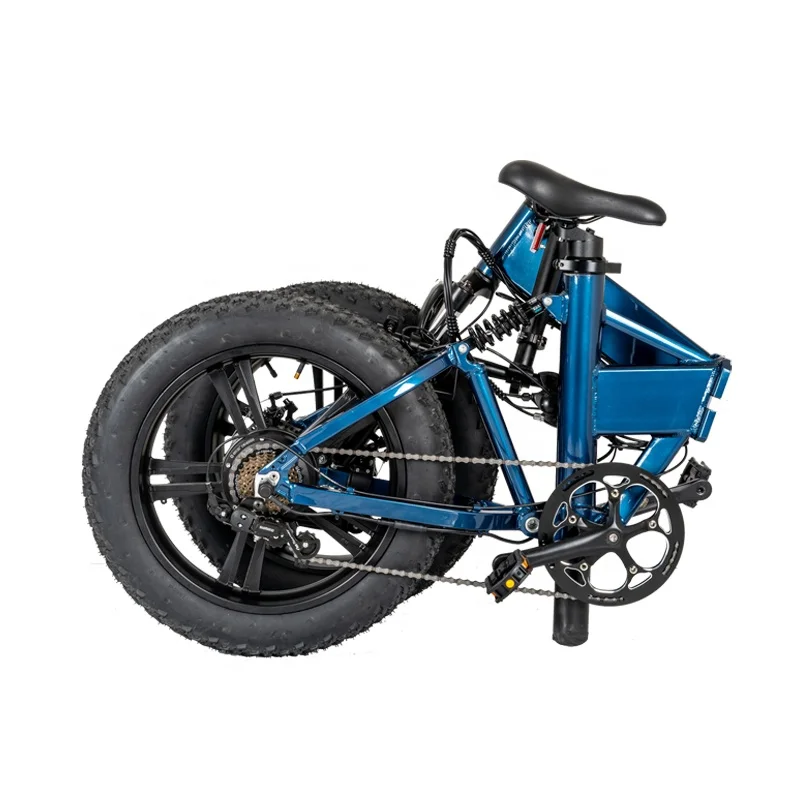 

China 20 Inch Motor E-Bike Kenda Mini Folding Electric Cycle With 7 Speed And Li-ion Battery Mountain E-Bike