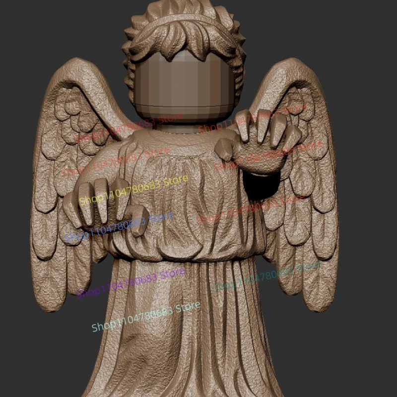 

MOC новая кукла из строительных блоков, мини-кукла, плакующие ангелы, белая модель с принтом, неокрашенная игрушка, коллекция подарочных украшений