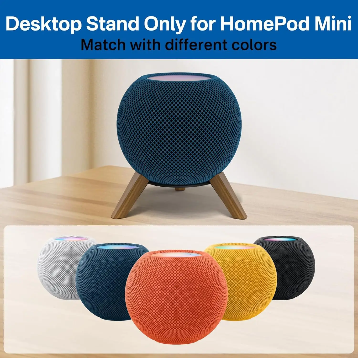 

Подставка для динамика Homepod Mini, деревянная основа, настольная противоскользящая подставка