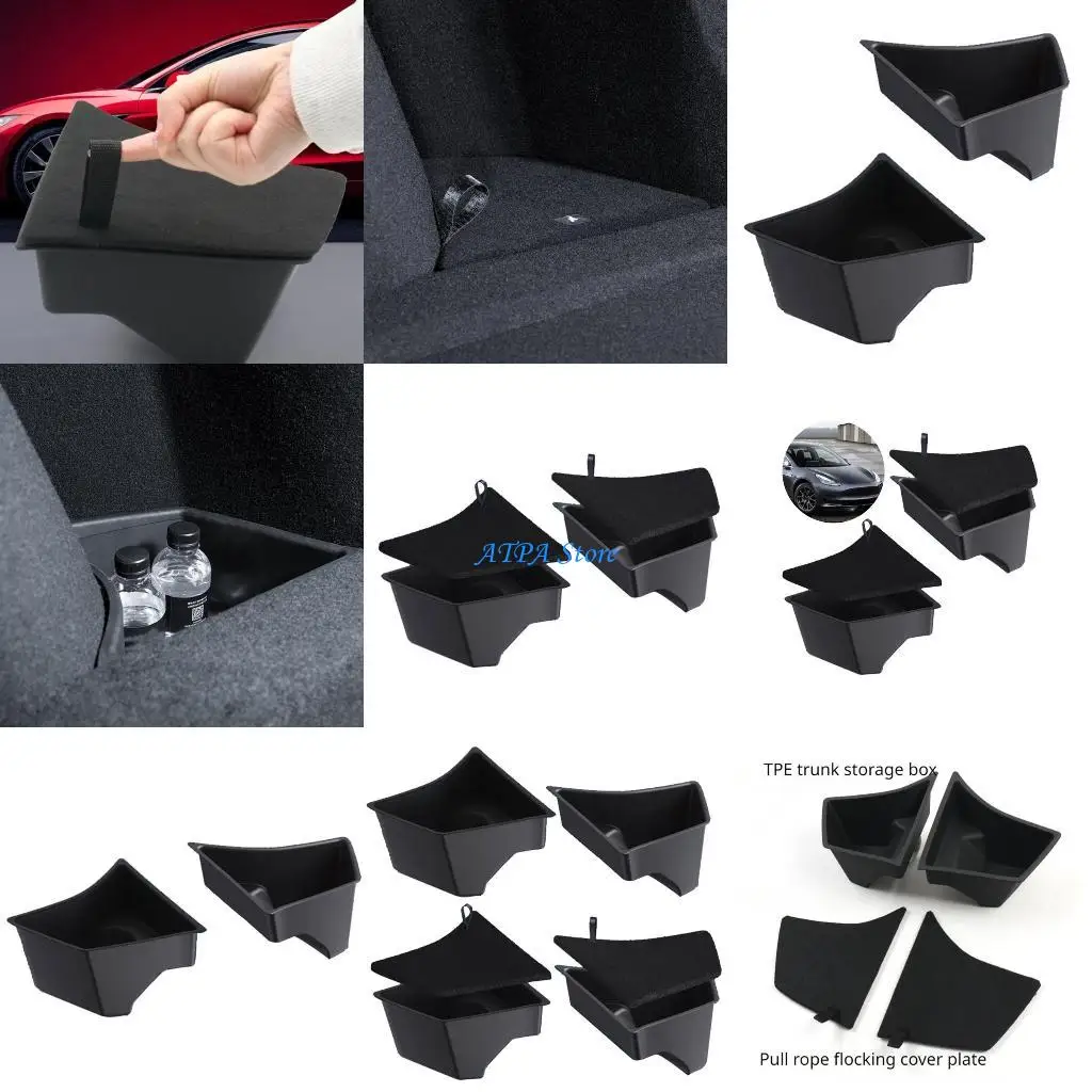 

U13C Rear Trunk Side For Partition Board Left Storage Box Accessory