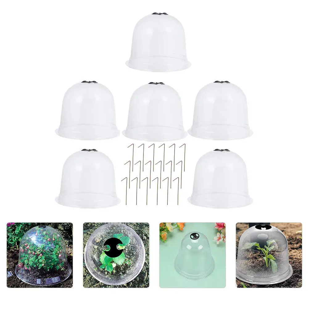 

1Set Garden Plant Covers Heavy-Duty Plastic Nursery Cover with Irrigation Holes Frost Protection Insulation Cover for Outdoor