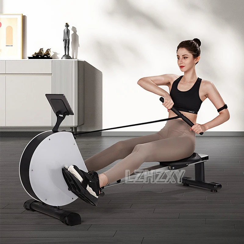 Magnetic/Water Rowing Machine 120kg Weight Capacity - Foldable Rower for Home Use with with Bluetooth Intelligent