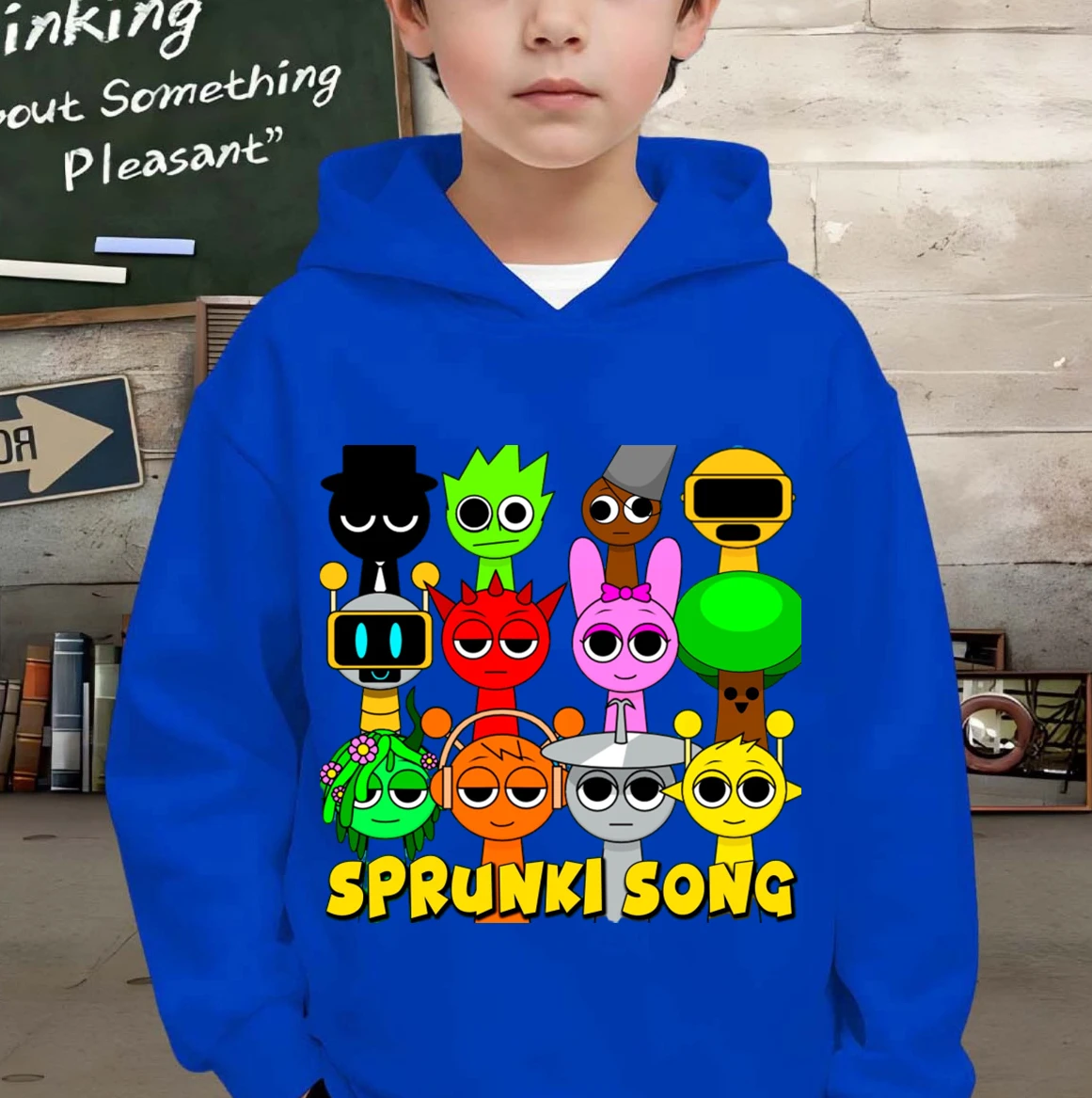 2025 Nieuwe Sprunki Hoodies Jongens Meisjes Sweatshirt Winter Warm Kinderen Pure Kleuren Kleding Sprunki Hoodie Kinderen Sweatshirt Met Capuchon