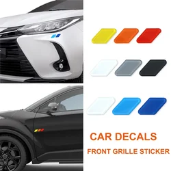 Karosserie Abzeichen 3 Farbe Emblem Acryl Auto Kühlergrill Ornament LKW Außen verkleidung Zubehör für Toyota Yaris Auris